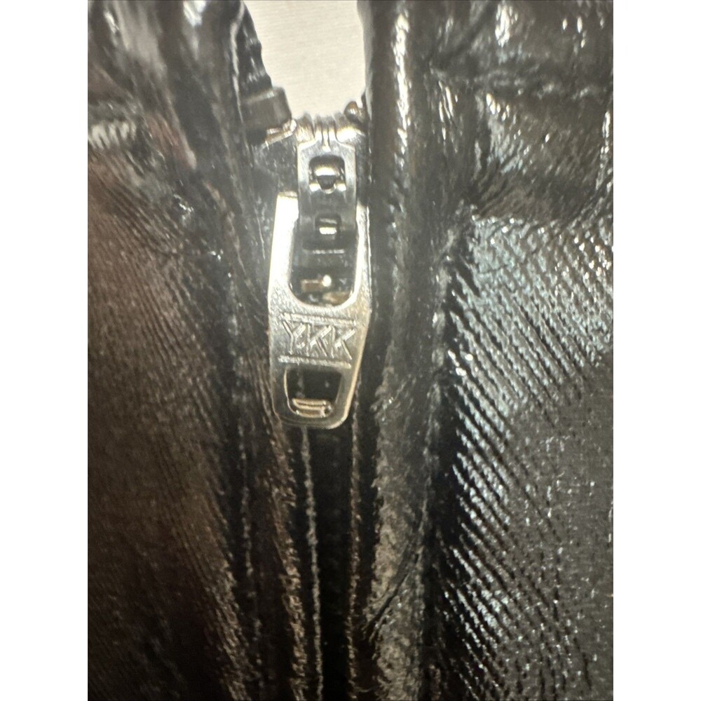Free People Skirt Womens 2 Black Faux Leather Mini Zip Front Lined Edgy Style - Picture 10 of 12
